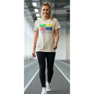 Oneita 80’s Single Stitch Tretorn White T-Shirt. Measures 22” pit to pit